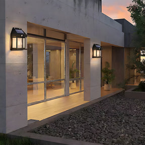 Solar Outdoor Lights Exterior Front Porch PIR Sensor Security Outdoor Wall Light