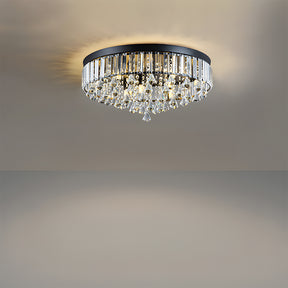 Modern Crystal Ceiling Light Fixture Flush Mount Ceiling Lights for Living Room