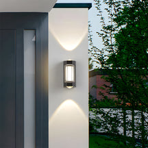 LED Waterproof Up and Down Black Outdoor Wall Lighting