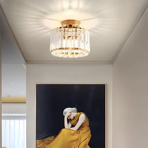 Crystal Semi Flush Mount Ceiling Light for Hallway 23cm E27