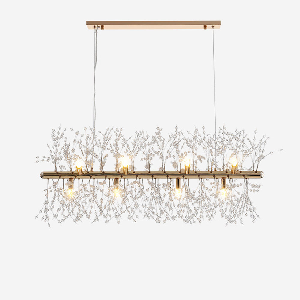 Nordic Luxury Crystal Dining Pendant Light for Kitchen Island
