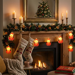 Indoor Decor Father Christmas Battery Powered String Lights