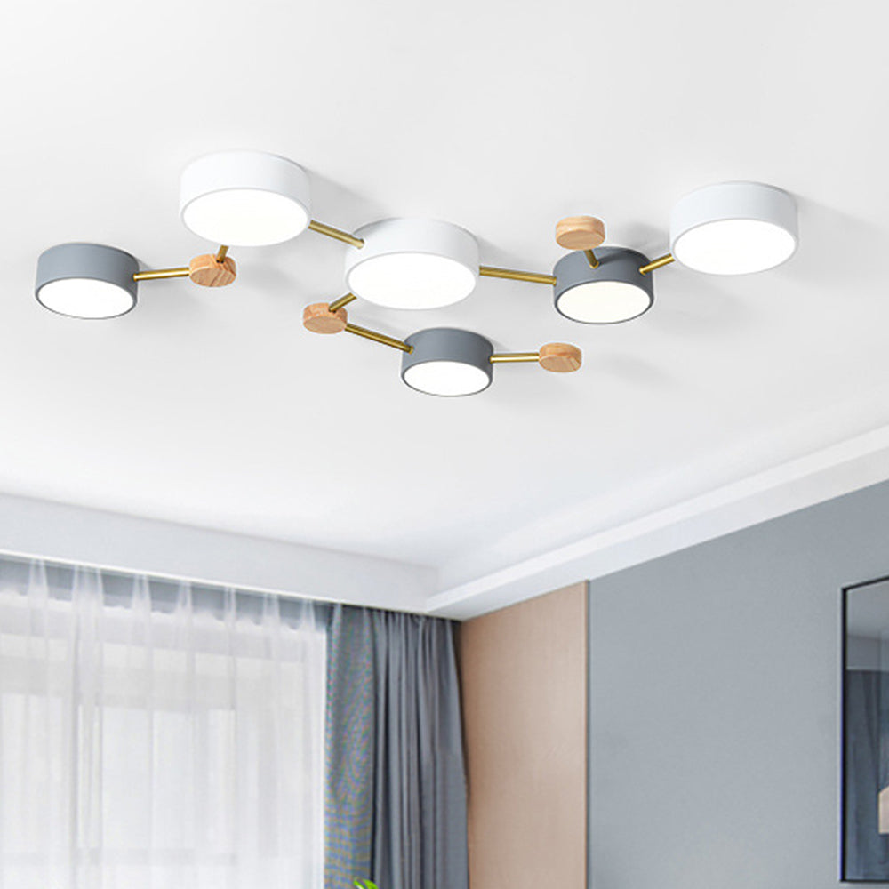 Nordic Creative Multi Head LED White Ceiling Light