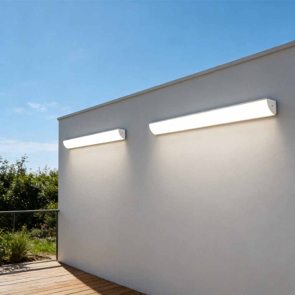 Set of 2 Minimalist Outdoor Waterproof LED Wall Light