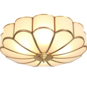 Art Deco Brass Frame Modern Ceiling Lights for Living room