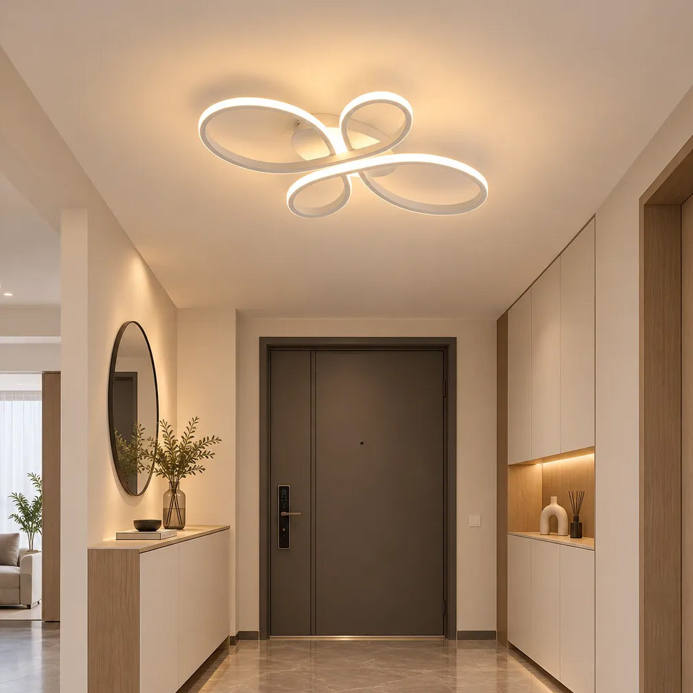 Modern Semi Flush Mount LED Ceiling Lights for Bedroom