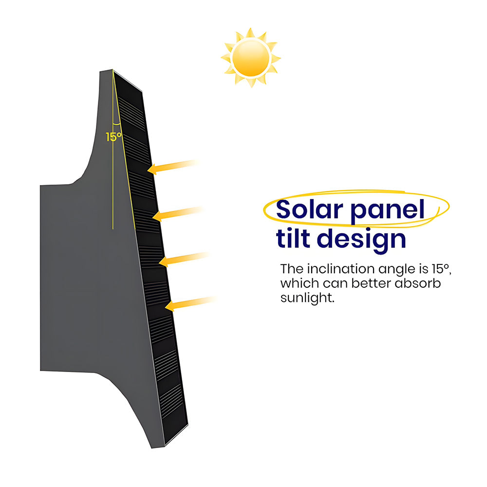 IP65 Solar Outdoor Wall Lights Waterproof Outdoor Solar Lights for Yard Patio, Dusk-to-Dawn