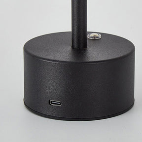 Modern I-Shaped Metal Rechargeable Dimmable Touch Table Lamp for Bedroom Tea Room