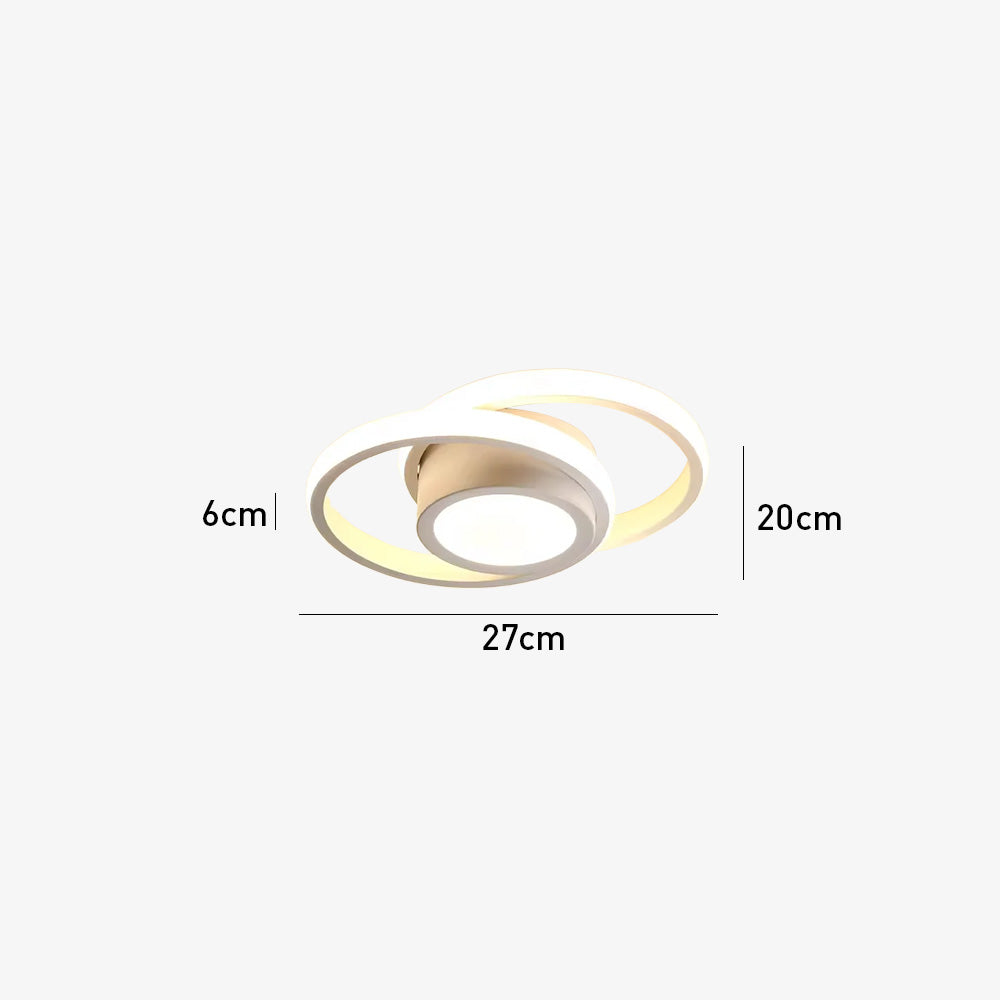 Nova Art Deco White LED Ceiling Lights
