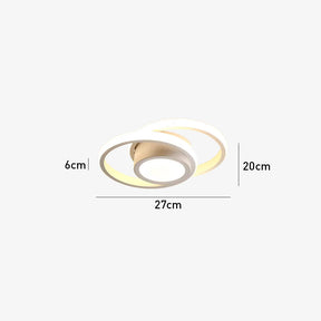 Nova Art Deco White LED Ceiling Lights