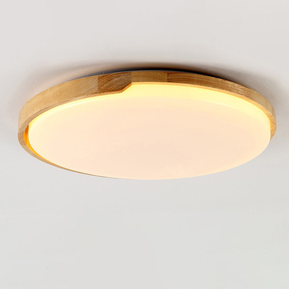 Minimalist Wood And Acrylic LED Ceiling Light For Living Room