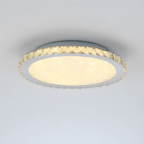 Chrome Crystal Flush Mount Ceiling Light Luxury Crystal Chandeliers