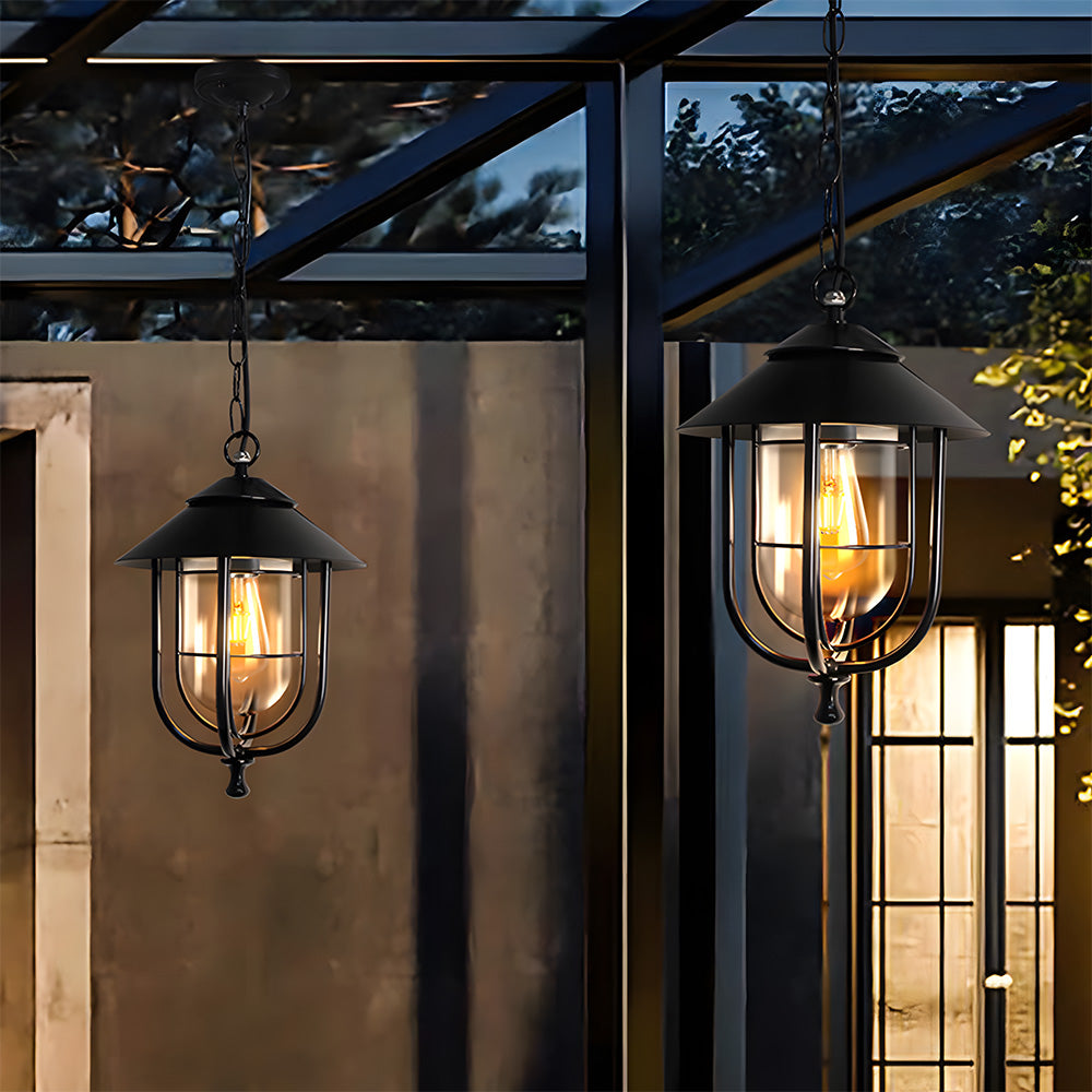 Vintage Outdoor Lantern Pendant Lighting IP65 Waterproof