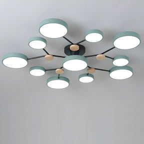 Modern Semi Flush LED Ceiling Lights for Bedroom Living Room