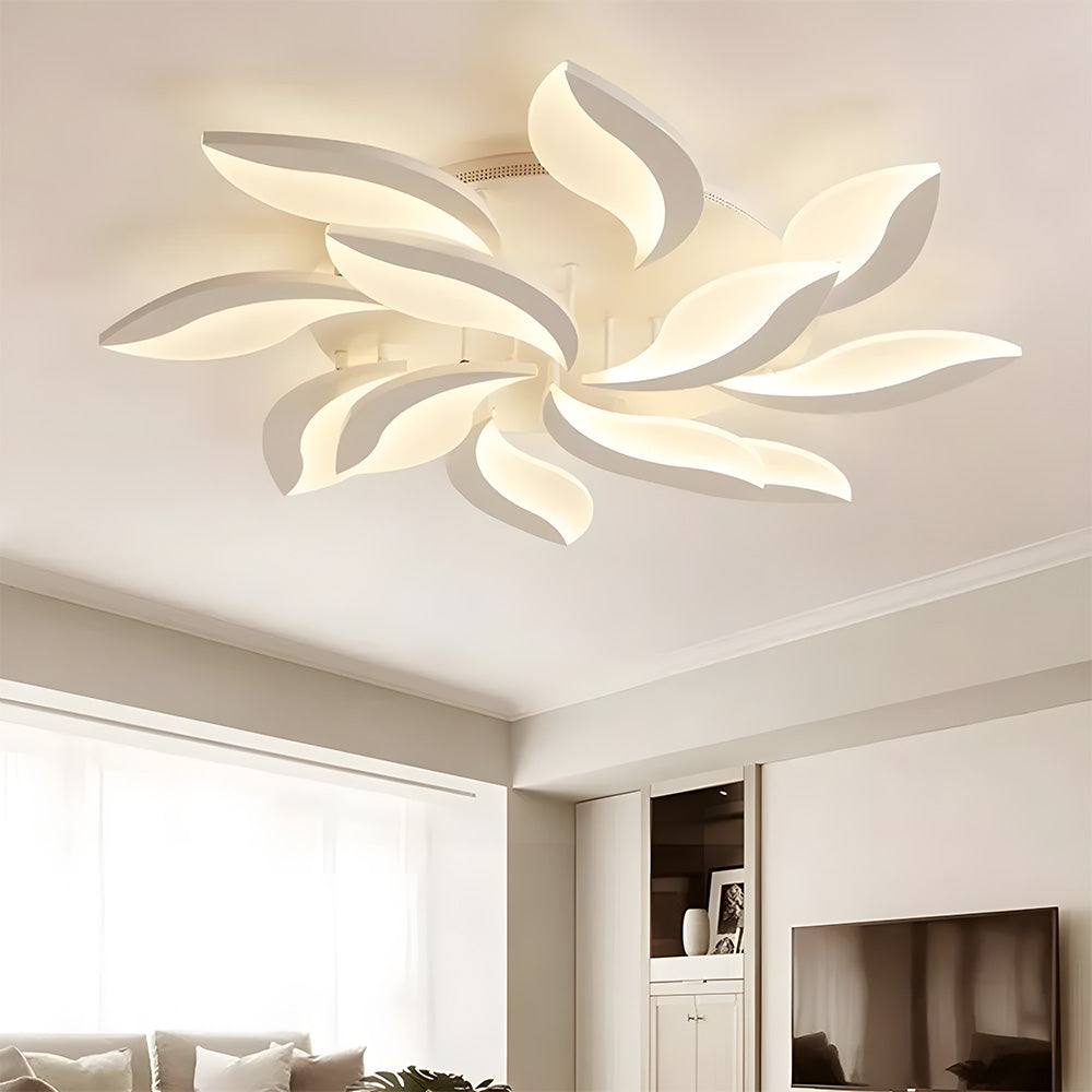 Multi-Lights Flower Acrylic LED Ceiling Light For Living Room