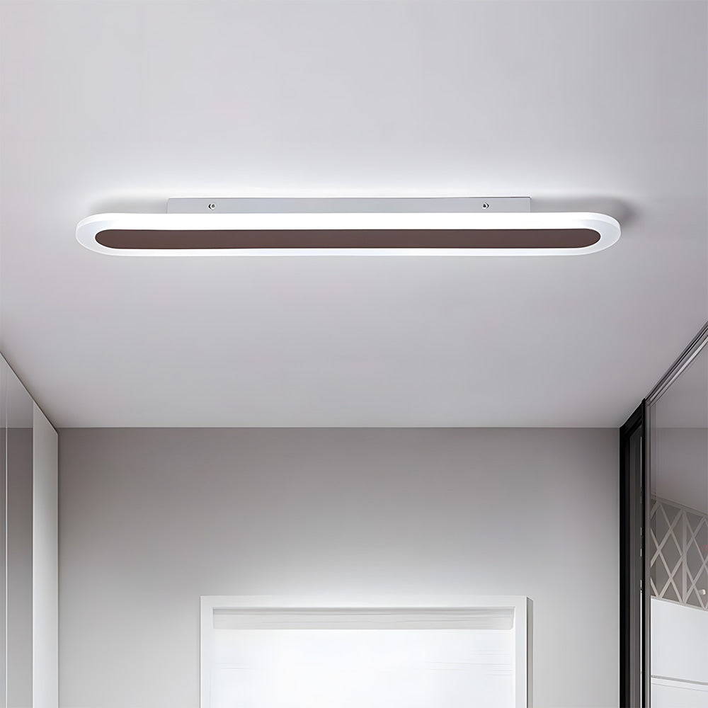 Nordic Edge Linear LED Flush Mount Ceiling Light