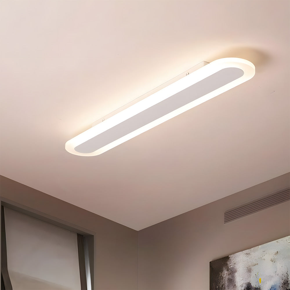 Nordic Edge Linear LED Flush Mount Ceiling Light