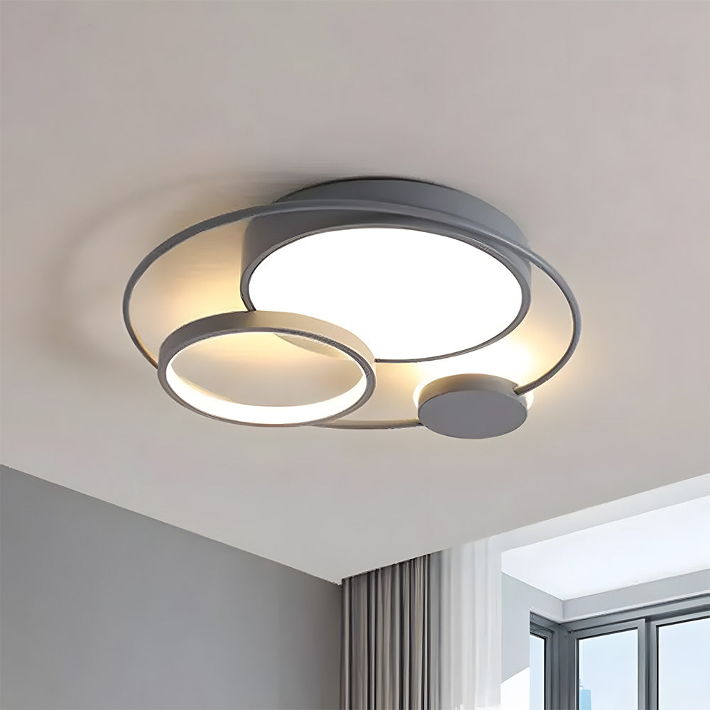 Design Circular Flush Mount LED Bedroom Ceiling Light