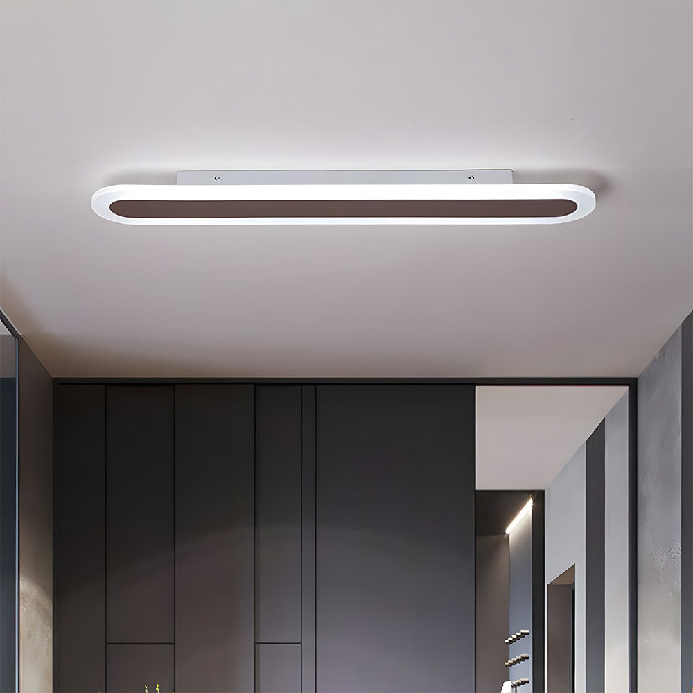 Nordic Edge Linear LED Flush Mount Ceiling Light