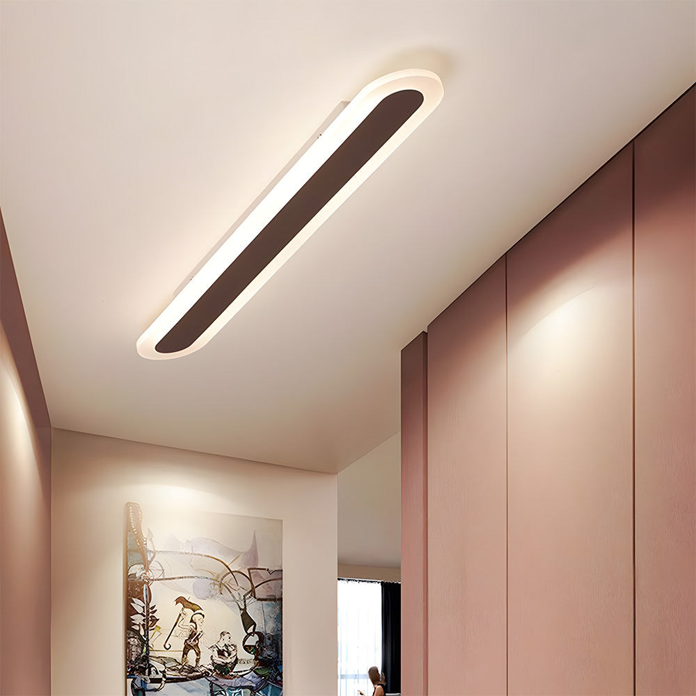 Nordic Edge Linear LED Flush Mount Ceiling Light