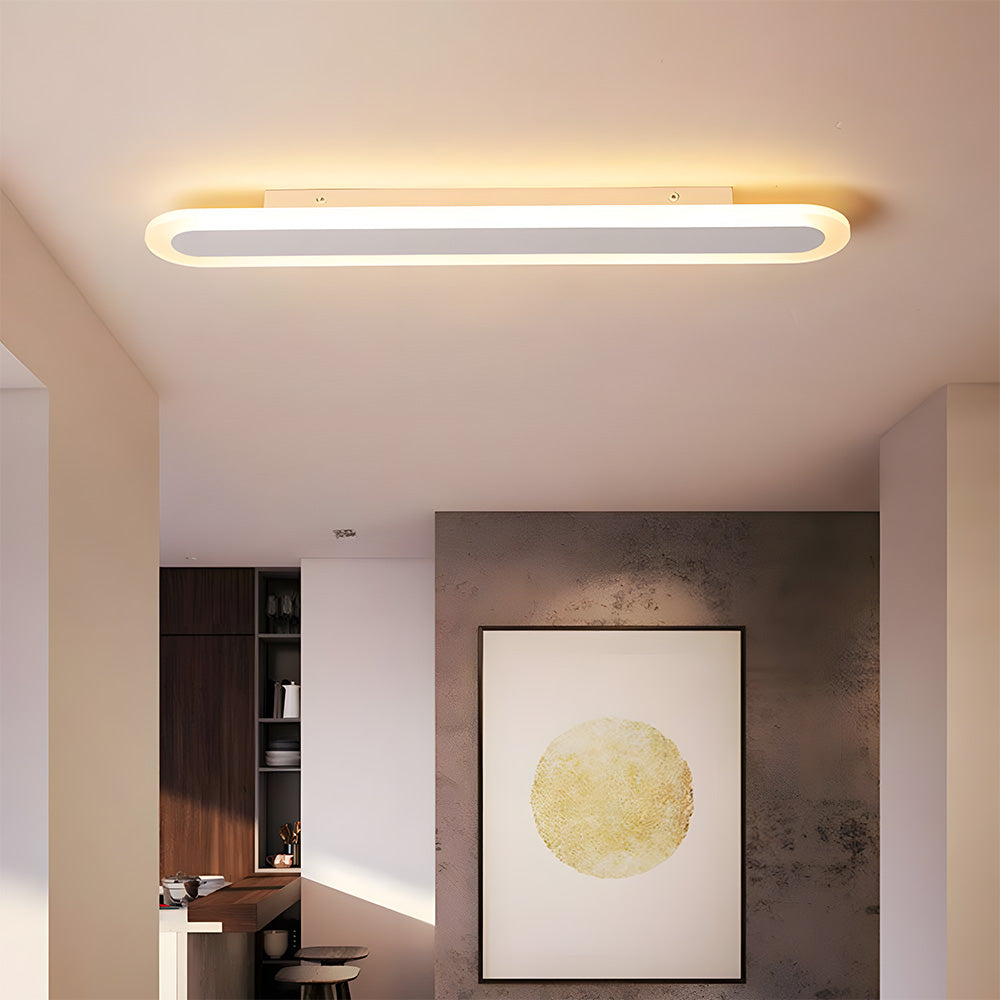 Nordic Edge Linear LED Flush Mount Ceiling Light