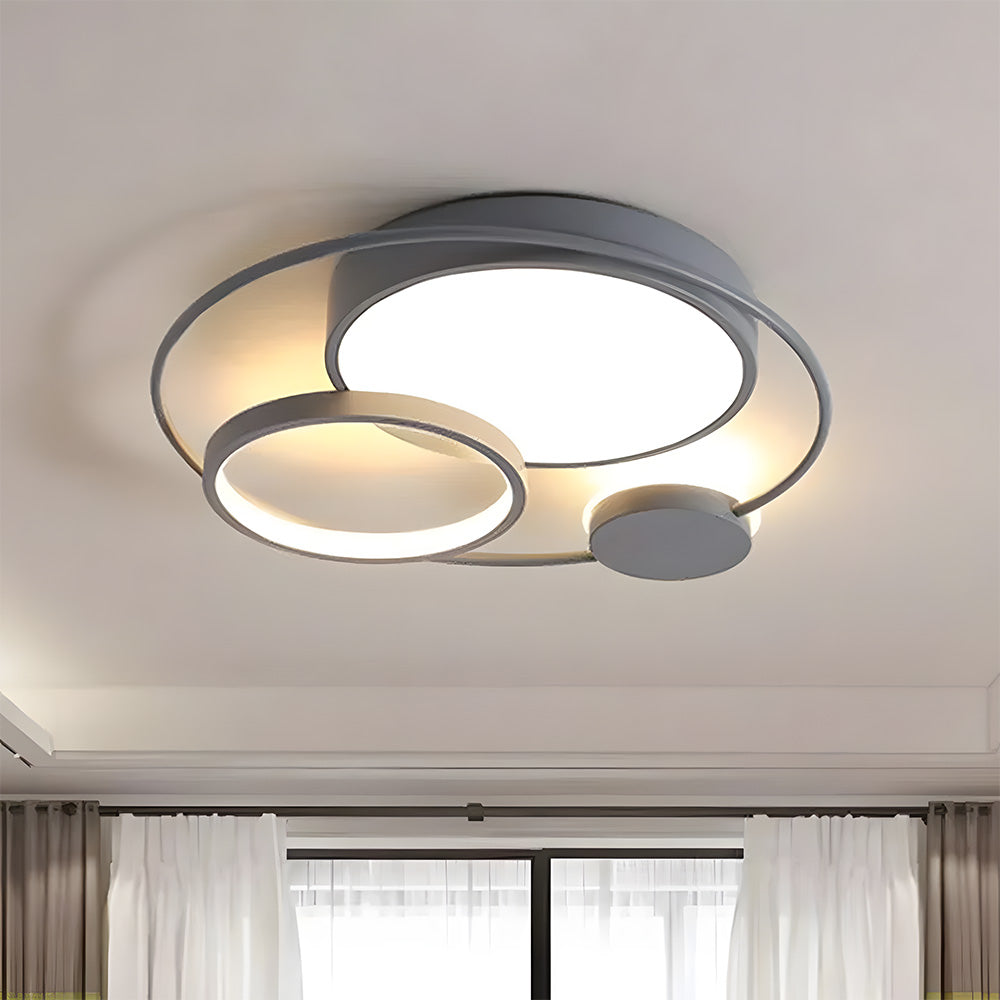 Design Circular Flush Mount LED Bedroom Ceiling Light