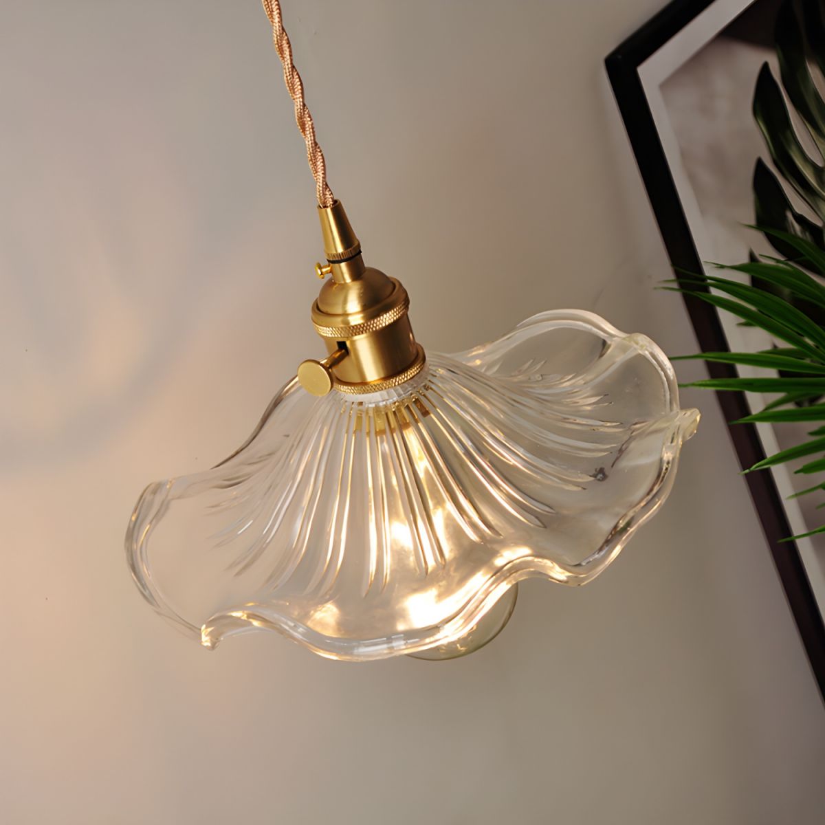 Contemporary Glass Wall Light for Bedroom, Living room