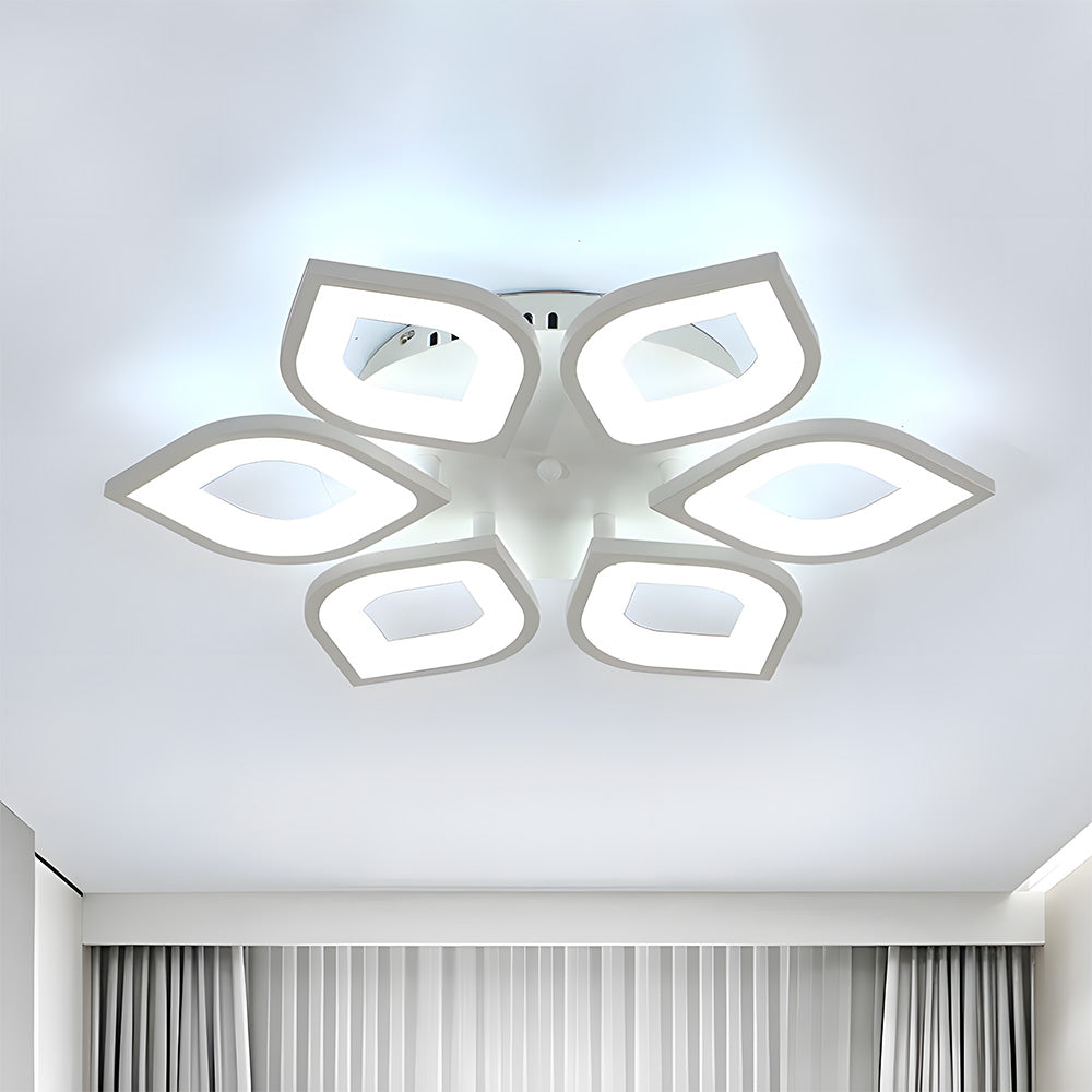 Nordic White Acrylic Shade LED Ceiling Light For Living Room