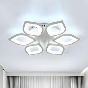 Nordic White Acrylic Shade LED Ceiling Light For Living Room