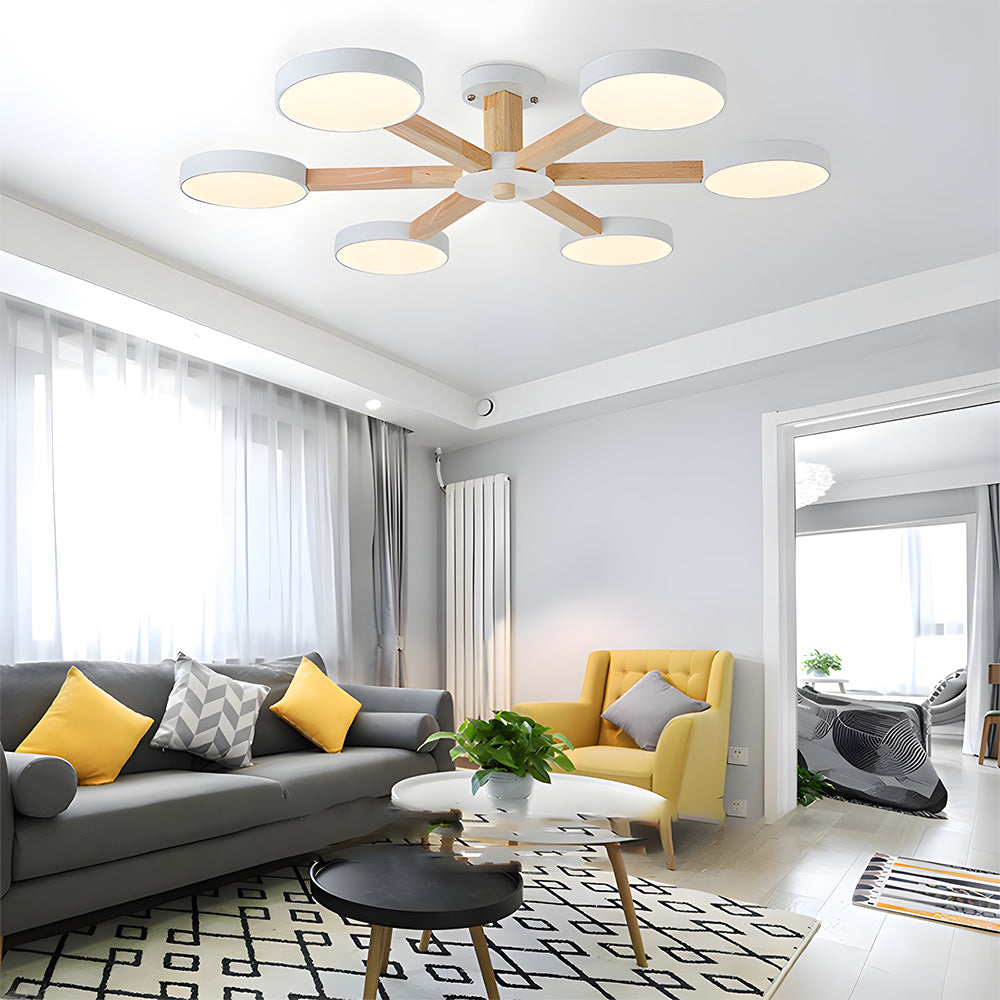 Nordic Multi Round LED Living Room Ceiling Lights