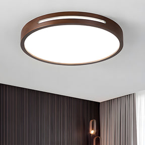 Modern Brown Wood LED Living Room Ceiling Lights