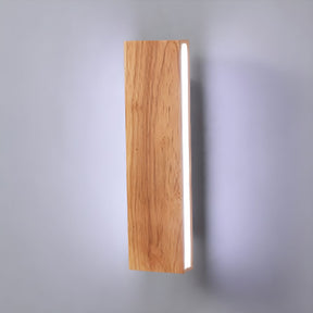 Modern Rotatable Wood Hallway LED Wall Lights