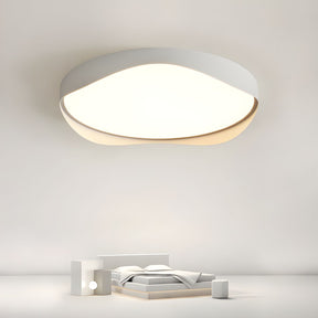 LED Bulbs White Flush Mount Ceiling Light