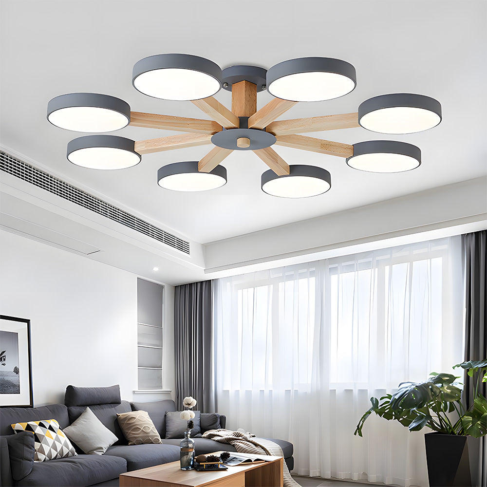 Nordic Multi Round LED Living Room Ceiling Lights