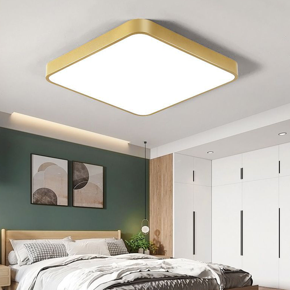 Chic Gold Iron LED Bedroom Ceiling Lights