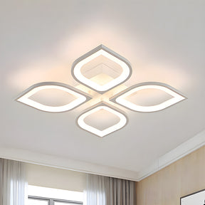 Nordic White Acrylic Shade LED Ceiling Light For Living Room