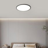 Minimalist Black Acrylic LED Flush Ceiling Lights For Living Room