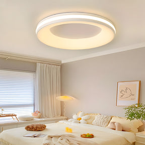 Modern Simplistic Iron Circle Ceiling Light Fixture For Bedroom