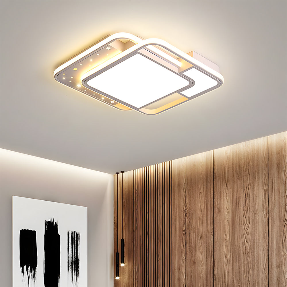 Modish Starry Sky White LED Living Room Ceiling Light