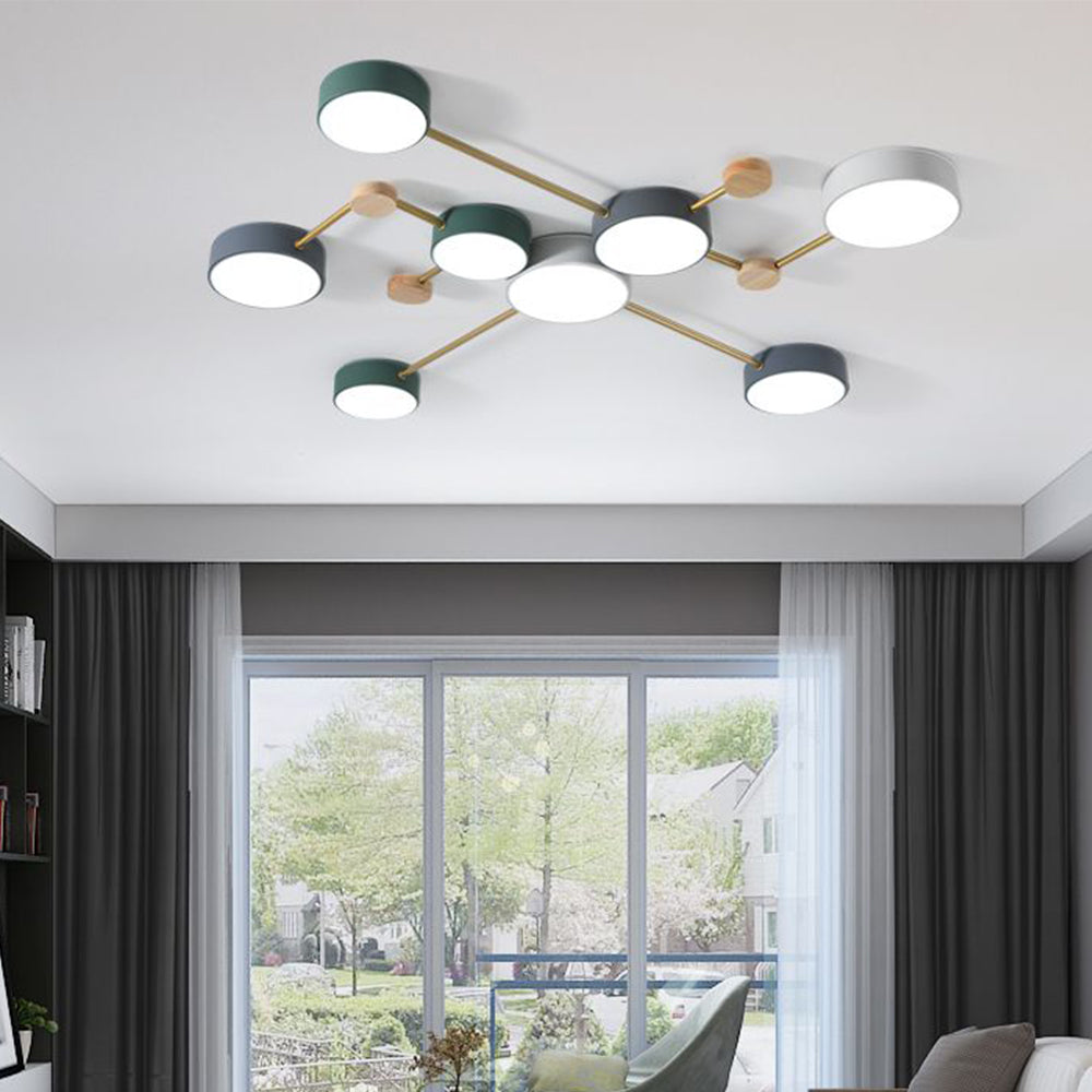 Nordic Creative Multi Head LED White Ceiling Light