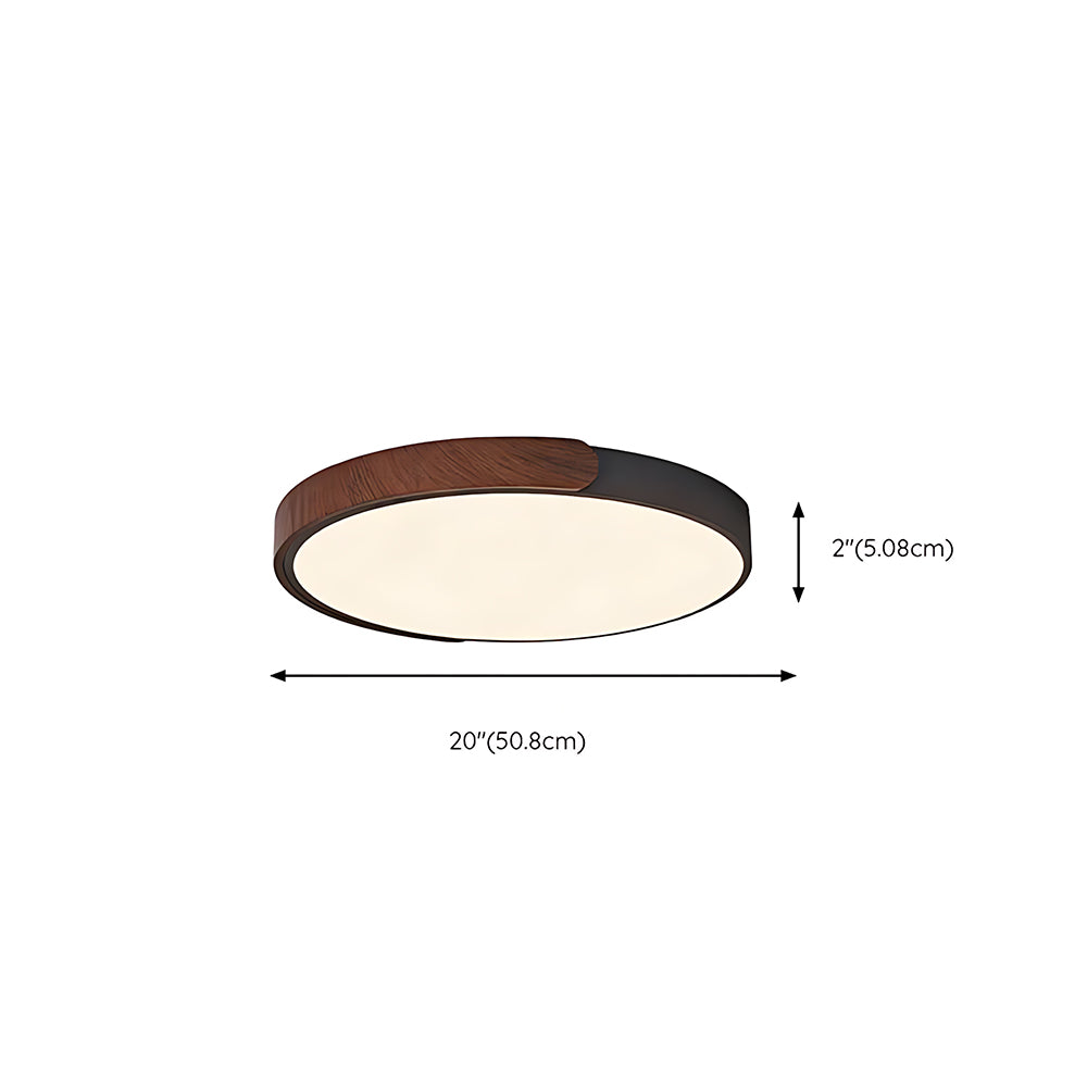 Flush Mount LED Ceiling Light For Living Room Bedroom, Circular Shape