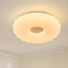 Simplistic Residential Cream Flush Mount LED Ceiling Lights