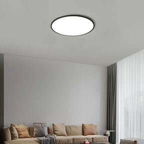 Minimalist Black Acrylic LED Flush Ceiling Lights For Living Room