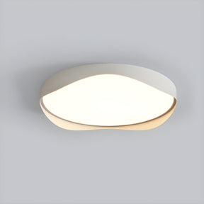 LED Bulbs White Flush Mount Ceiling Light