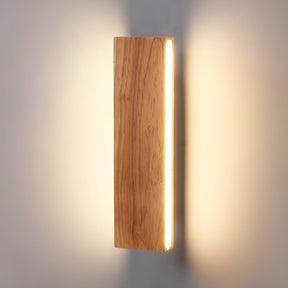 Modern Rotatable Wood Hallway LED Wall Lights