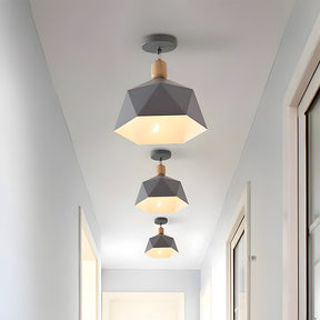 Elegant Simple Macaron Metal Hallway Ceiling Lamp