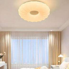 Simplistic Residential Cream Flush Mount LED Ceiling Lights