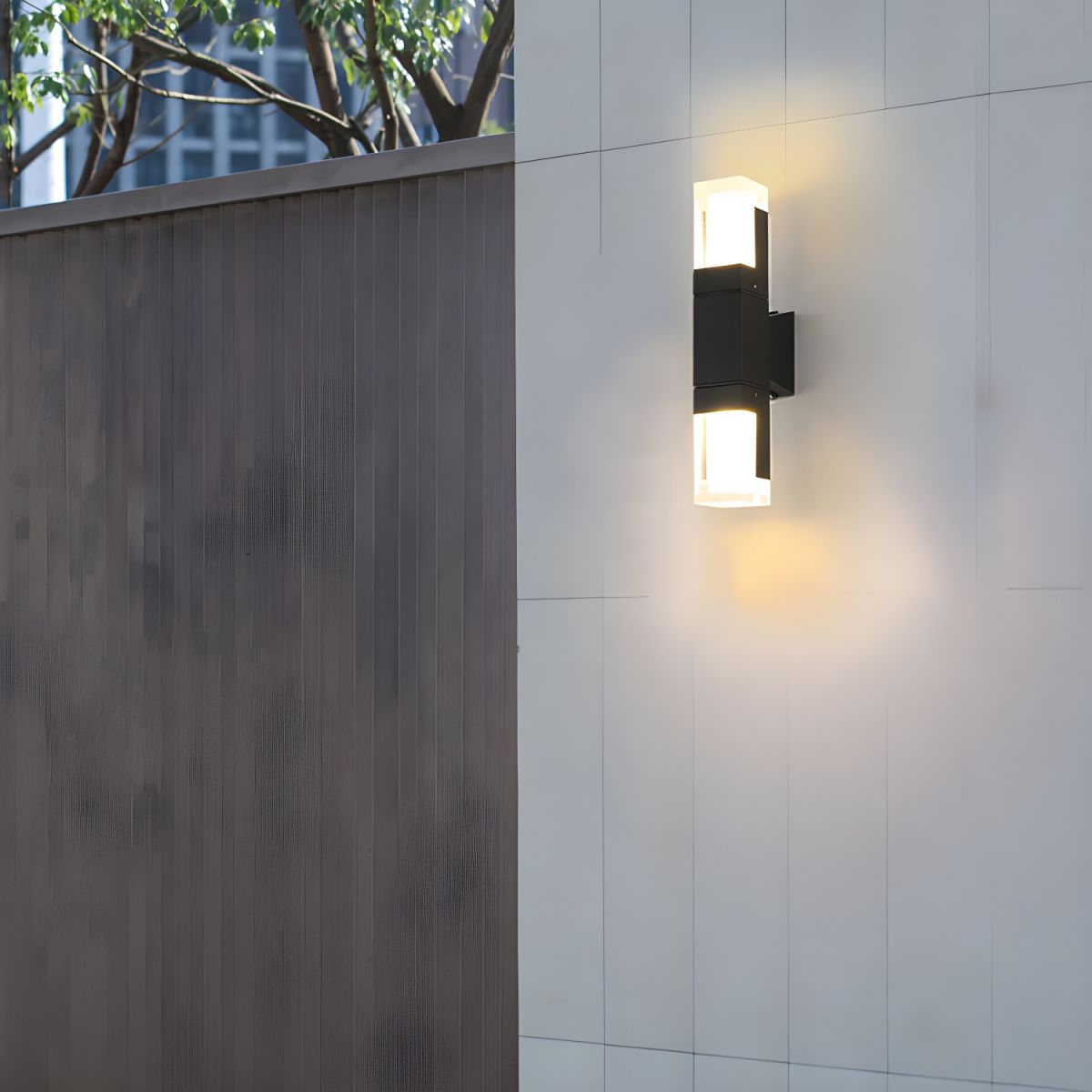 IP65 Contemporary Aluminum Black LED Outdoor Wall Lights