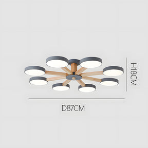 Nordic Multi Round LED Living Room Ceiling Lights