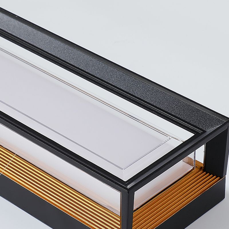 Contemporary black outdoor led wall lights